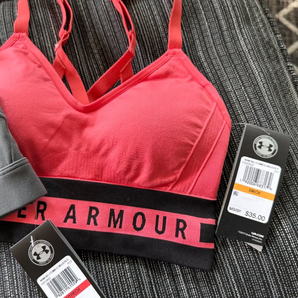 under armour sports bras * new with tags * XS & Small * set of two - Picture 3 of 16